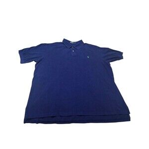 Polo Ralph Lauren Shirt Mens 2XLT Navy Lime Green Pony Preppy Tall G6.1